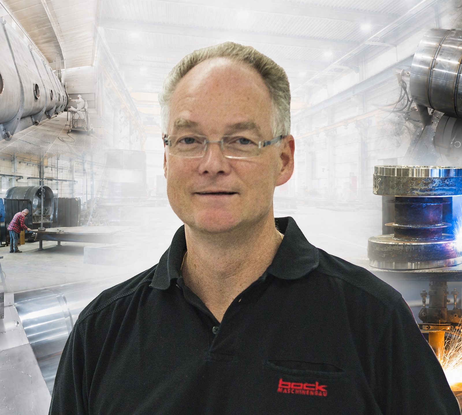 Portrait of Hermann Bock, managing director of Bock Maschinenbau GmbH in Lorch near Stuttgart