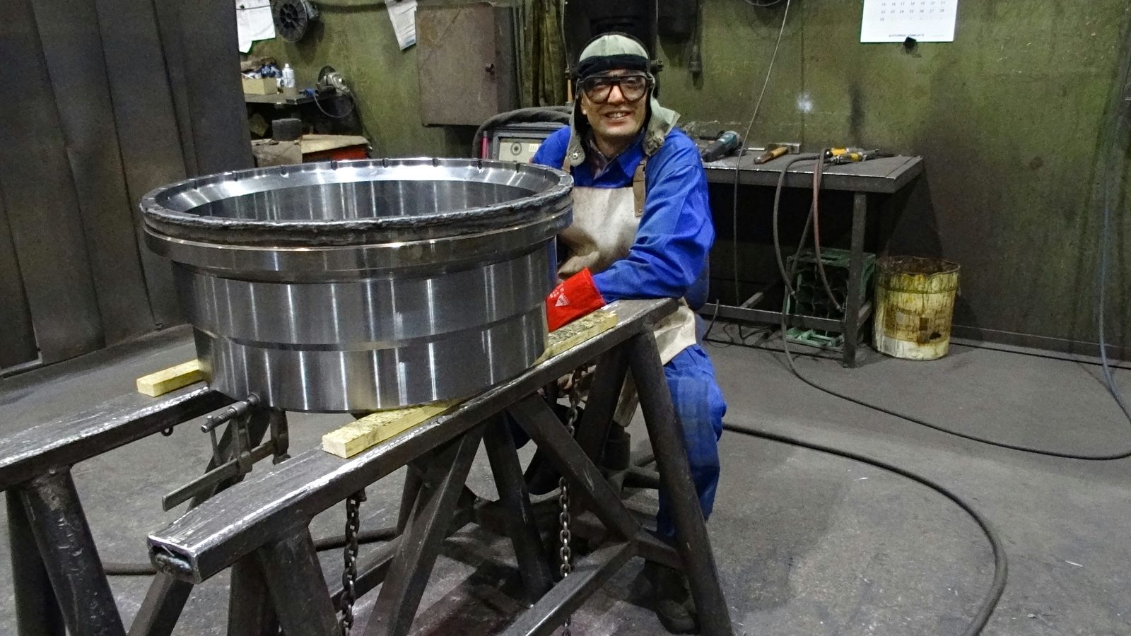 Large welded and turned steel ring as a welded assembly in process-equipment construction – Bock Maschinenbau, Lorch